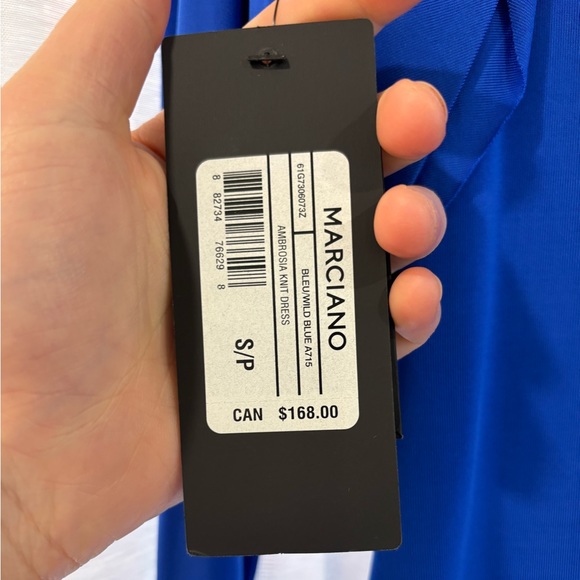 Navy Blue Shoulder Embellished Long Sleeve Dress - Picture 4 of 5